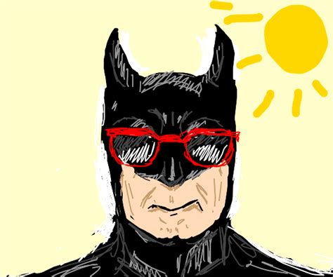 batman with glasses